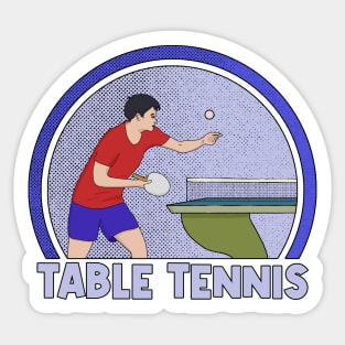 Table Tennis Sticker